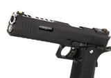 WE Hi-Capa 6 Force A Silver Barrel Full Metal GBB - Black