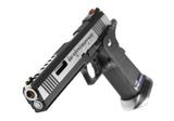 WE Hi-Capa 6 Force A Silver Barrel Full Metal GBB - Dual Tone