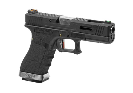 WE G-Force 17 BK Silver Barrel Metal Version GBB - Desert