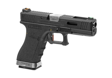 WE G-Force 18C BK Silver Barrel Metal Version GBB - Black