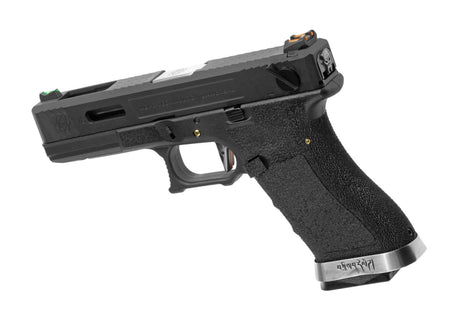 WE G-Force 18C BK Silver Barrel Metal Version GBB - Black