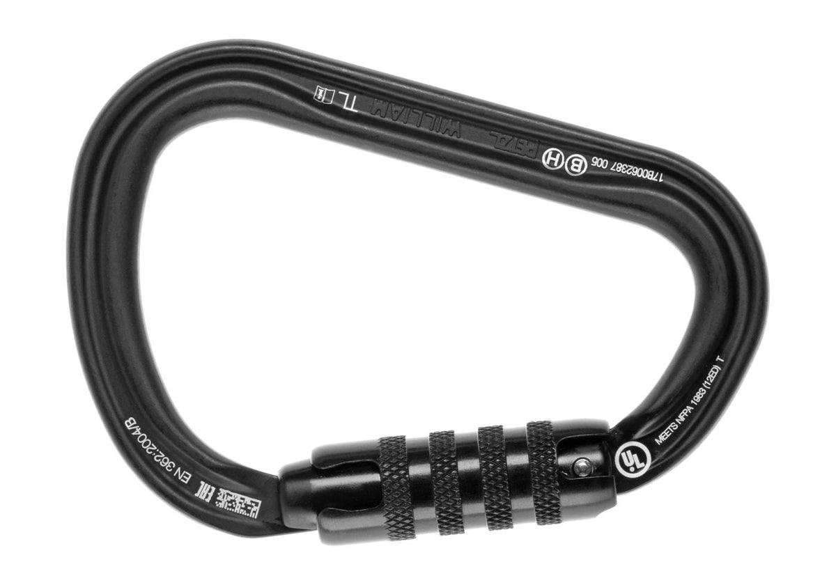 Petzl WILLIAM Triact-Lock - Sort