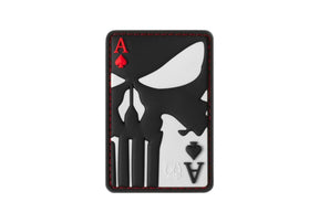 JTG Punisher Ace of Spades gummipatch - Multicolor