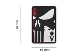 JTG Punisher Ace of Spades gummipatch - Multicolor