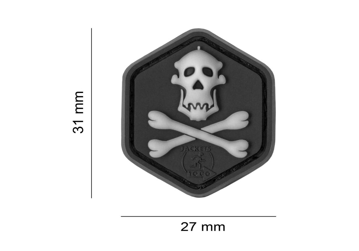 JTG Gorilla Hunter Skull Cat Eye gummipatch - Multicolor