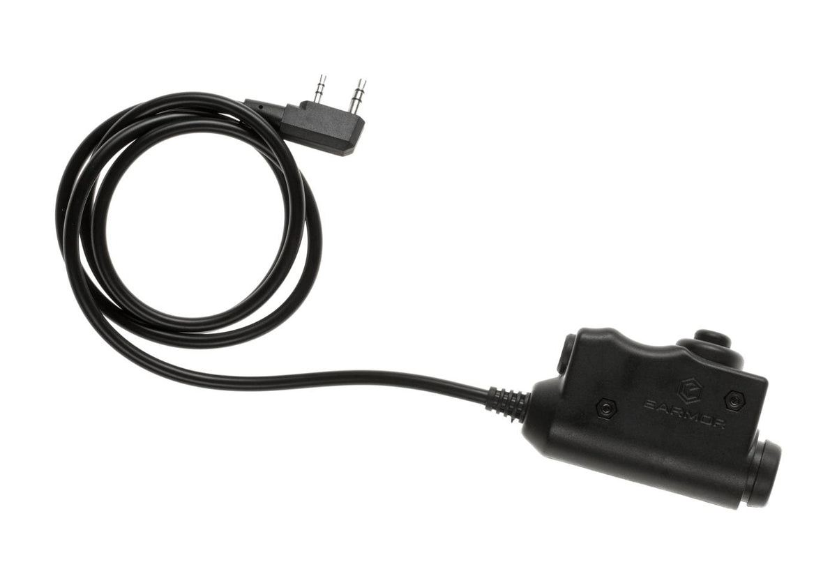 Earmor M51 Taktisk PTT Kenwood - Sort