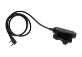Earmor M51 Taktisk PTT Kenwood - Sort