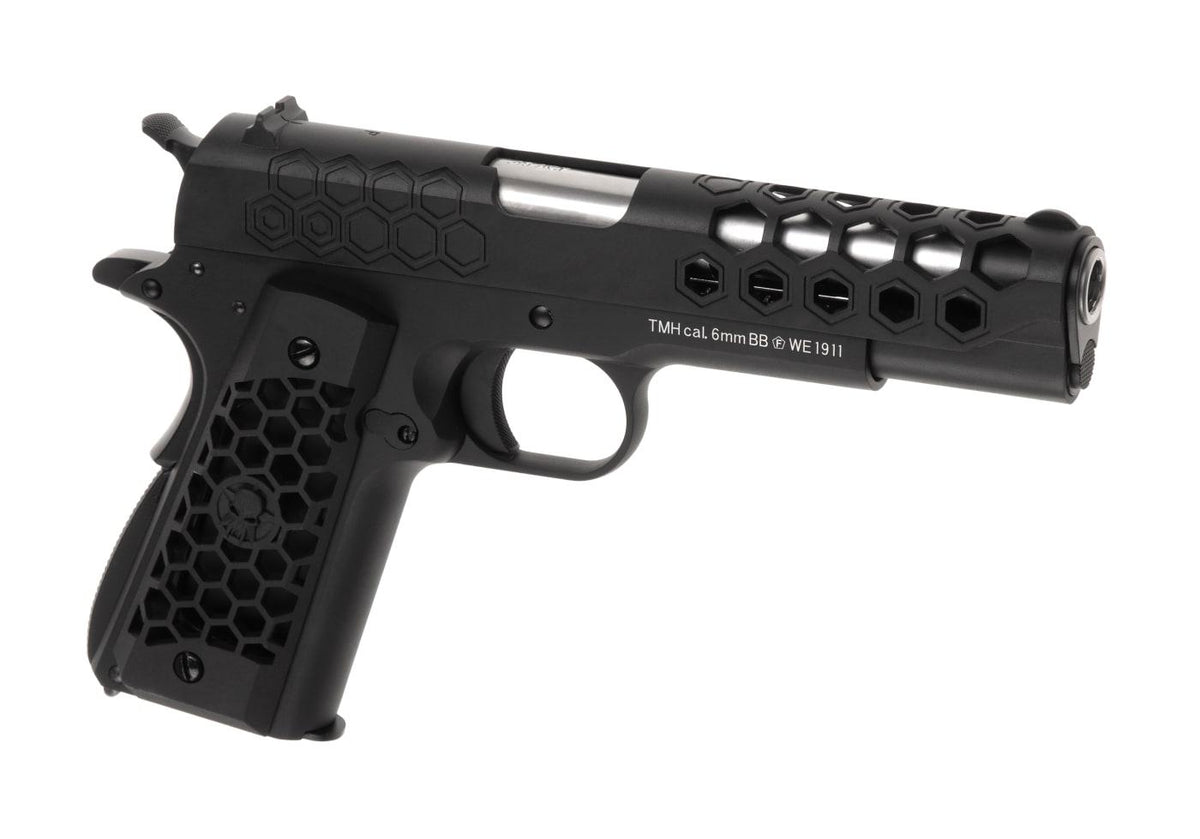 WE M1911 Hex Cut Full Metal GBB - Silver