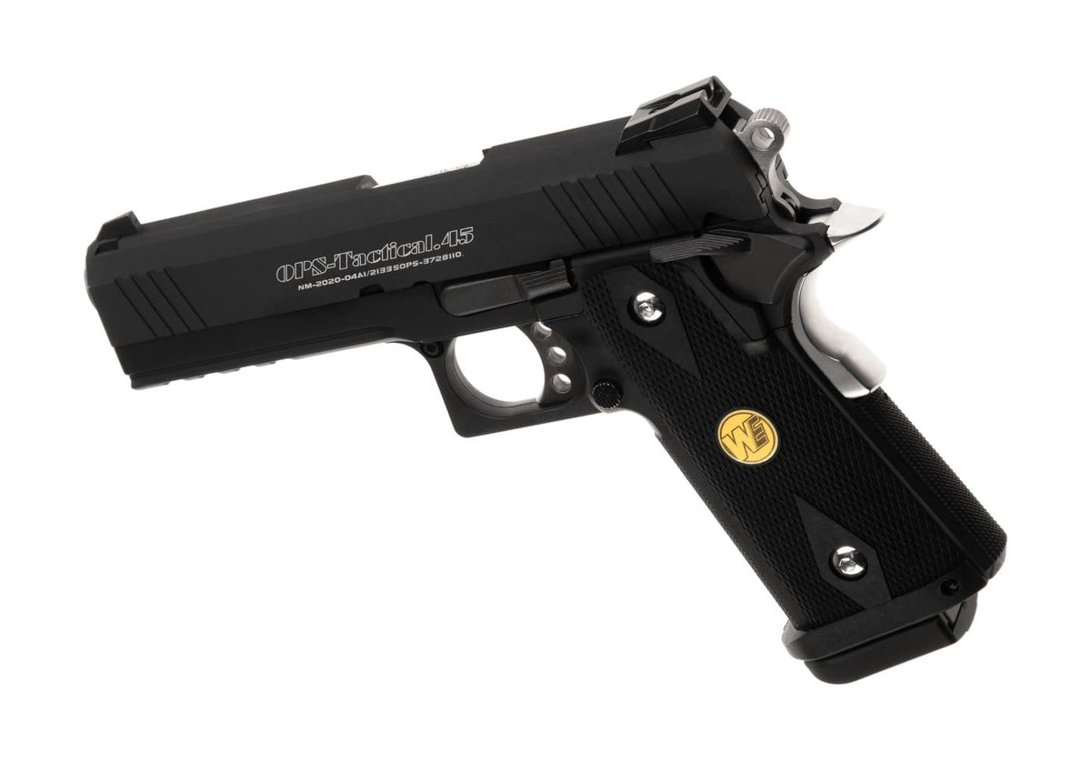 WE Hi-Capa 4.3 OPS helmetal GBB - Sort