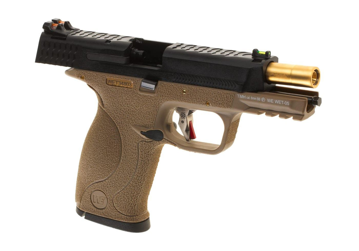 WE WET-05 BK Gold Barrel Metal Version GBB - FDE