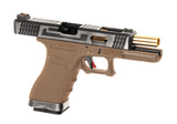 WE G-Force 17 SV Gold Barrel Metal Version GBB - Desert