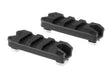 Amoeba 2 Tommer M-LOK Plastic Skinne 2-Pack - Sort