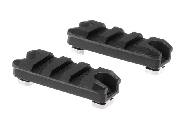 Amoeba 2 Tommer M-LOK Plastic Skinne 2-Pack - Sort