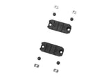 Amoeba 2 Tommer M-LOK Plastic Skinne 2-Pack - Sort