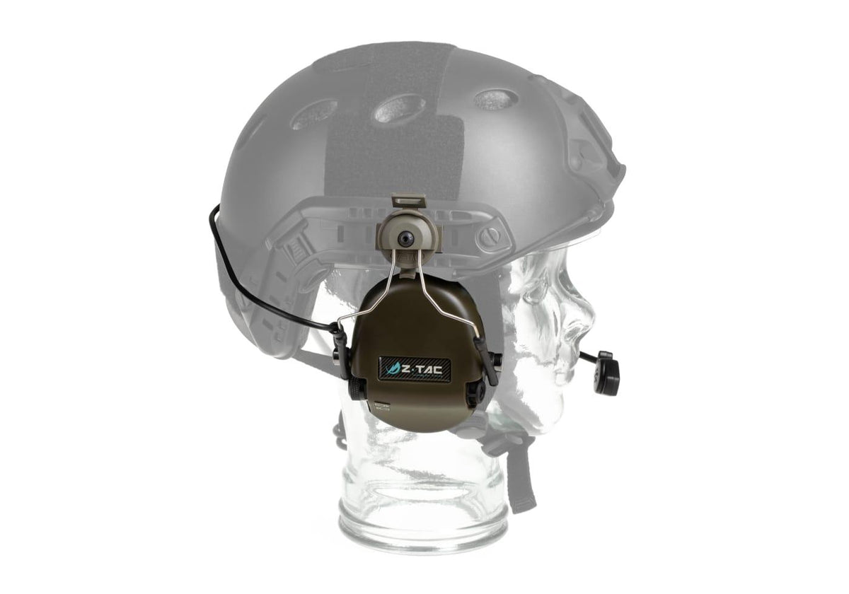 Z-Tactical SRD Headset FAST Military Standard Plug - Foliage Grøn