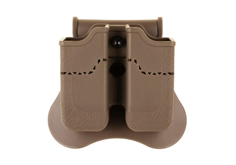 Amomax Dobbelt magasinlomme für Px4 / P30 / USP / USP Compact - Dark Earth