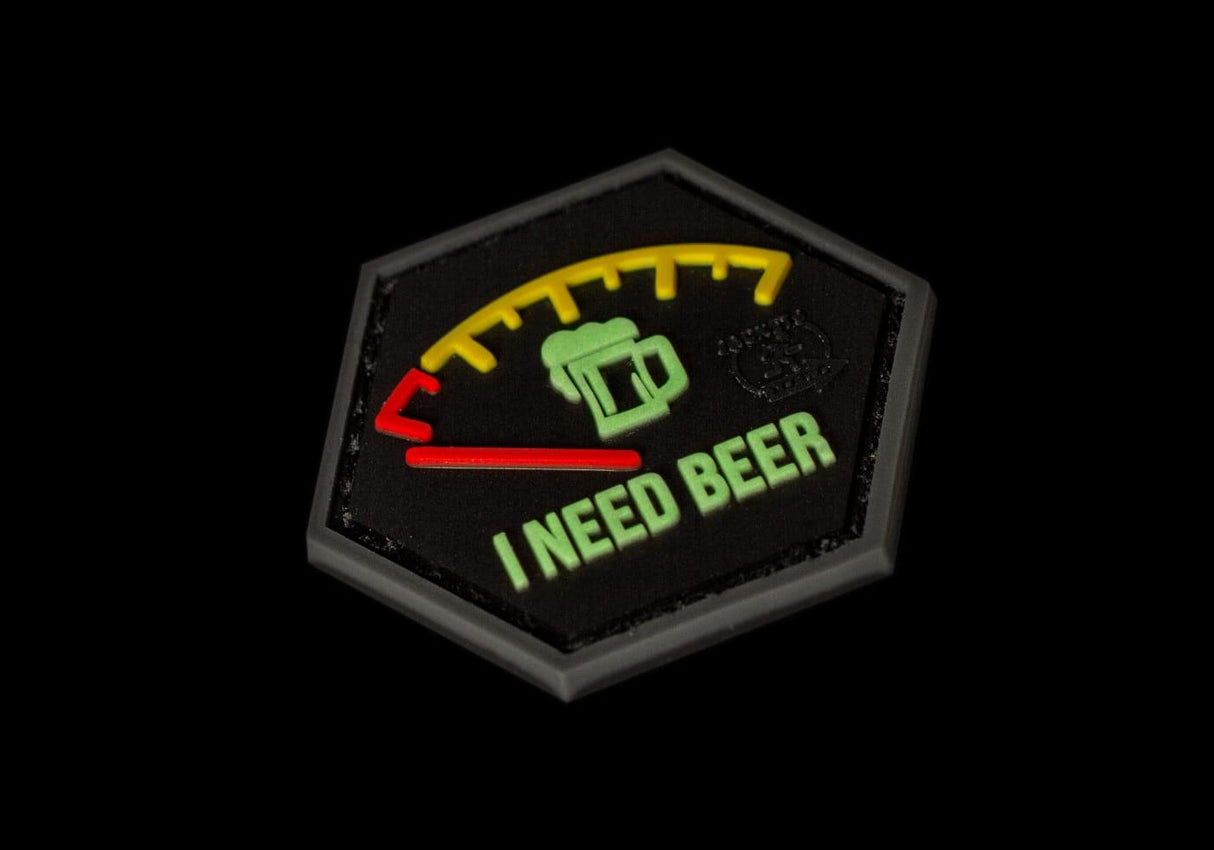 I Need Beer Red - Patch