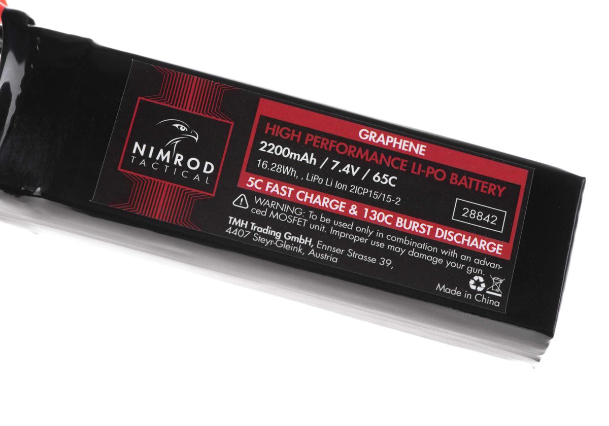 Nimrod Lipo 7.4V 2200mAh 65C Graphene Stor Type