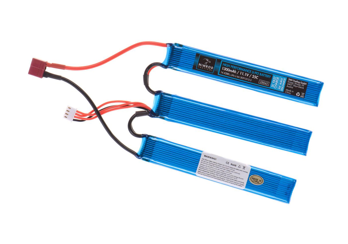 Nimrod LiPo 11.1V 1300mAh 25C Split Type T-Plug