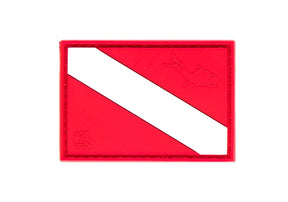 JTG Diver Down Flag gummipatch - Multicolor