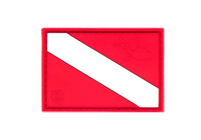 JTG Diver Down Flag gummipatch - Multicolor