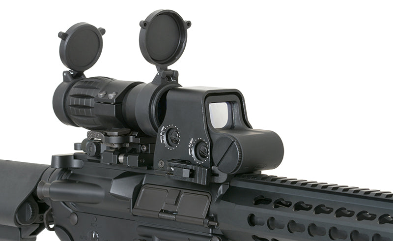 Tactical 3X Magnifier with Flip to Side Mount - Black