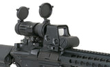 Tactical 3X Magnifier with Flip to Side Mount - Black