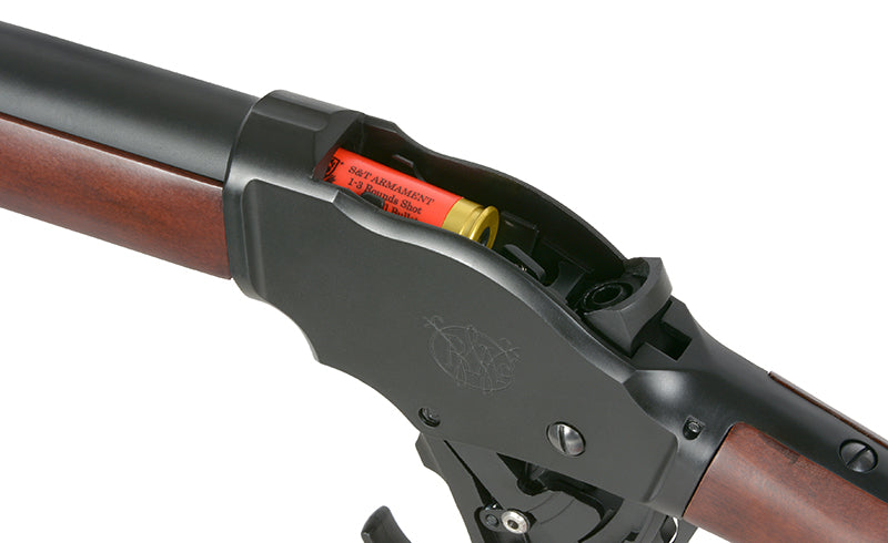M1887 Lever Action Long Shotgun Replica - ægte træ