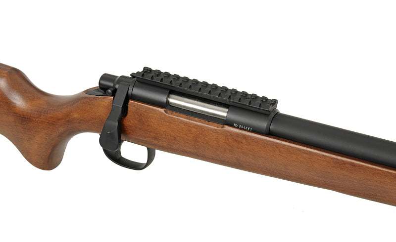 202 bolt-action airsoft riffel - ægte træ