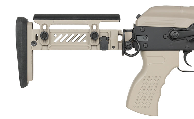 CM.113B AKSU Taktisk Riffel Replica med Eshooter ETU, GEN-2 - Tan