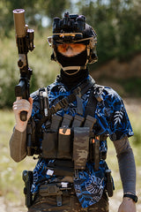 Chest Rig COMPACT - Buckle-up, MOLLE Laser Cut - Multicamo Black