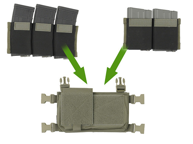 Micro MK3 Chest Rig - Woodland