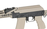 CM.113A AK-74 Taktisk Riffel Replica med Eshooter ETU, GEN-2 - Tan