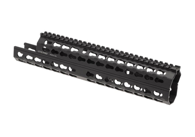 Leapers AK 13.5 Tommer Super Slim Keymod Forskæfte CN - Sort