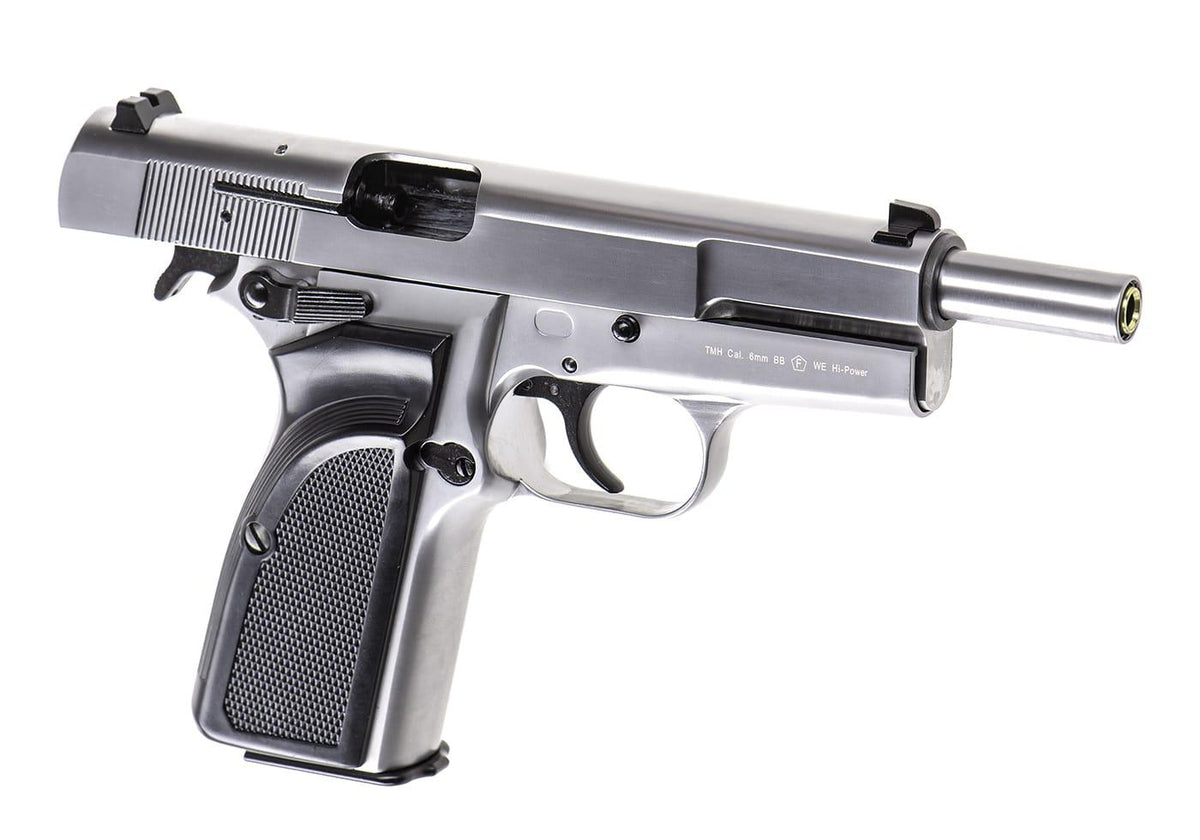 WE Hi-Power Mk3 Full Metal GBB - Silver