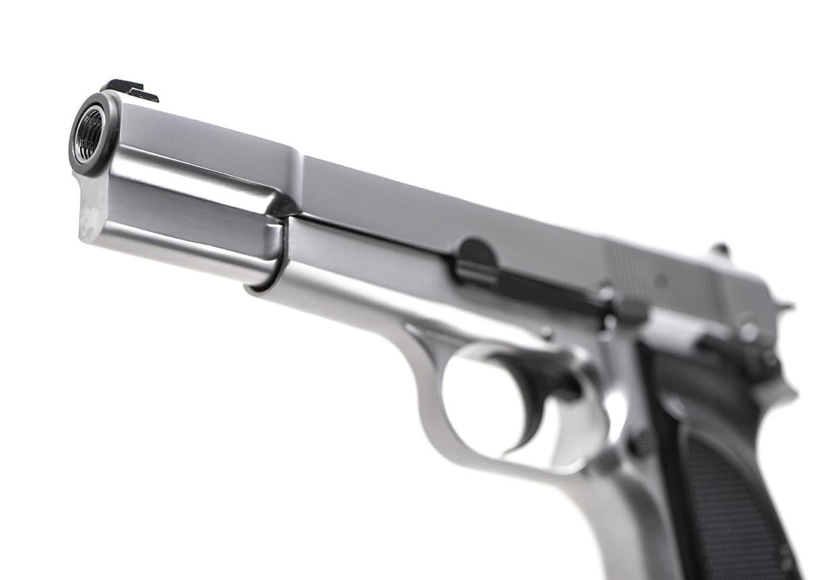 WE Hi-Power Mk3 Full Metal GBB - Silver