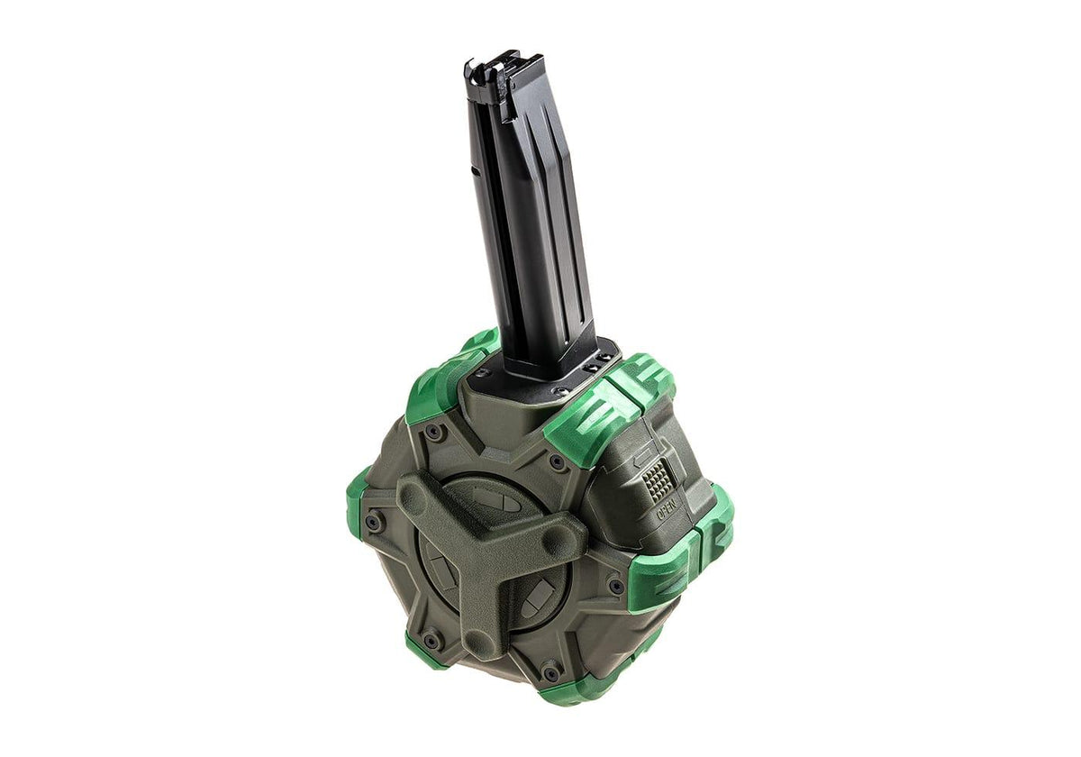 WE Drum Magasin Hi-Capa 5.1 GBB 350rds - Grøn