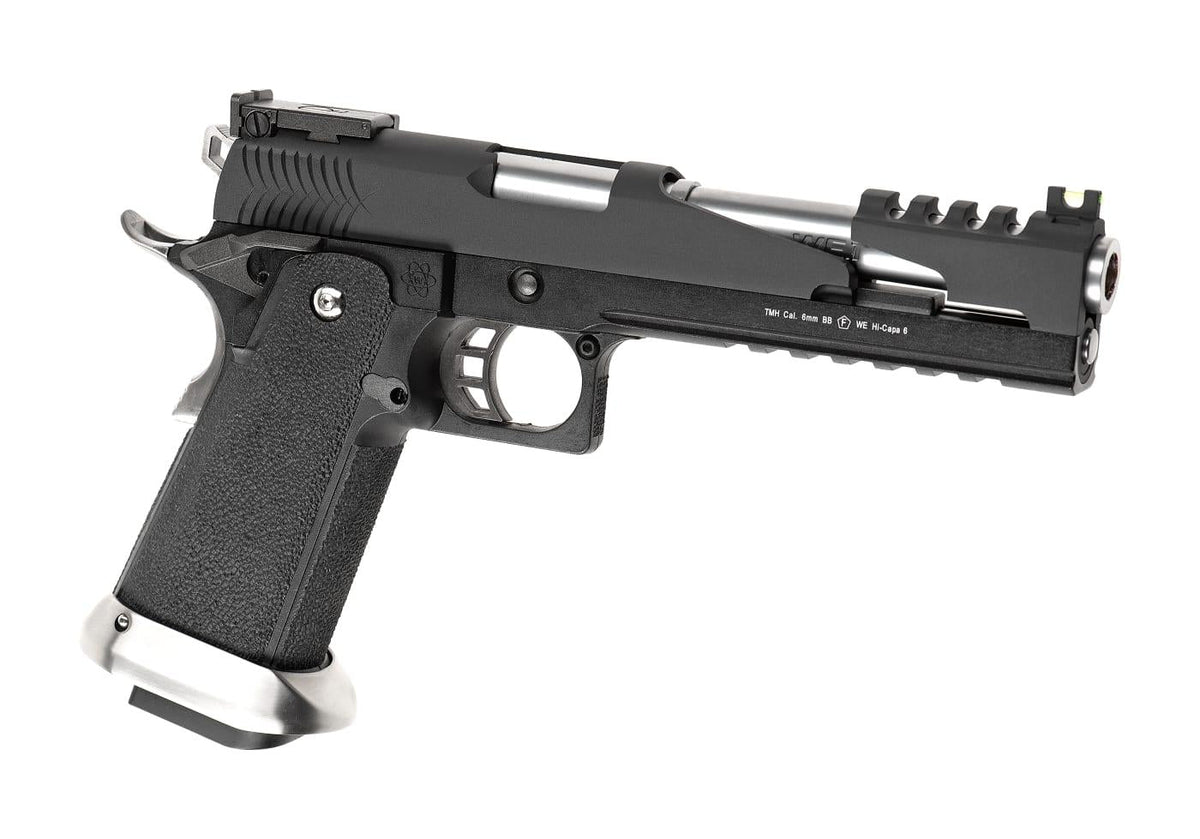 WE Hi-Capa 6 T-Rex Customs Titanium Barrel Full Metal GBB - Black