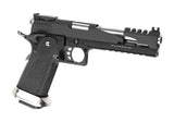 WE Hi-Capa 6 T-Rex Customs Titanium Barrel Full Metal GBB - Black