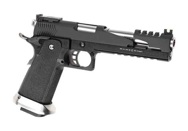 WE Hi-Capa 6 T-Rex Customs Titanium Barrel Full Metal GBB - Black
