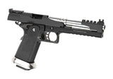 WE Hi-Capa 6 T-Rex Customs Titanium Barrel Full Metal GBB - Black