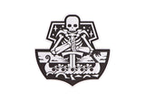JTG Ghost Ship Skull gummipatch