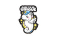 JTG Dare To Be Unique gummipatch - Multicolor