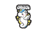 JTG Dare To Be Unique gummipatch - Multicolor