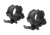 Leapers Accu-Sync QR 25.4mm Lav Profil Ringe - Sort