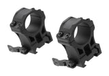 Leapers Accu-Sync QR 25.4mm High Profil Ringe - Sort