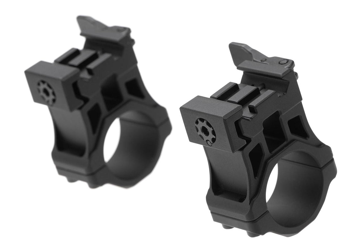 Leapers Accu-Sync QR 25.4mm High Profil Ringe - Sort