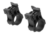 Leapers Accu-Sync QR 25.4mm High Profil Ringe - Sort