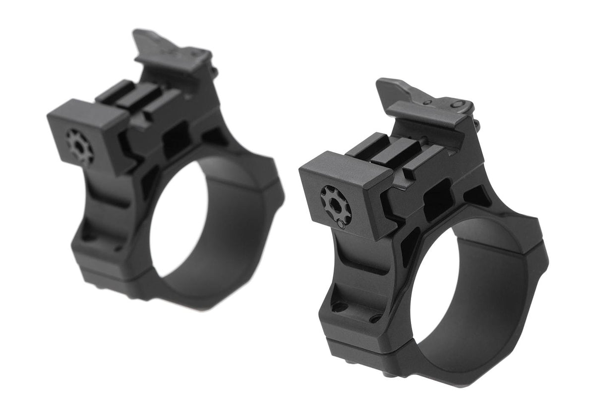 Leapers Accu-Sync QR 34mm Mellem Profil Ringe - Sort