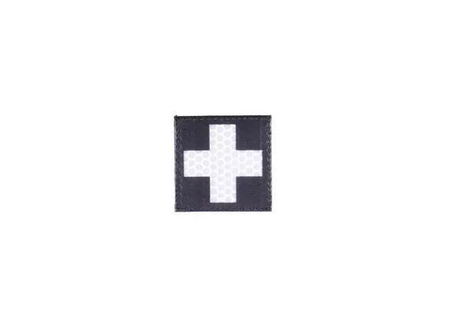 IR-patch - Medicinsk kors - svart